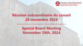 2024-11-28 Séance extraordinaire du conseil des commissaires de la CSEM – EMSB