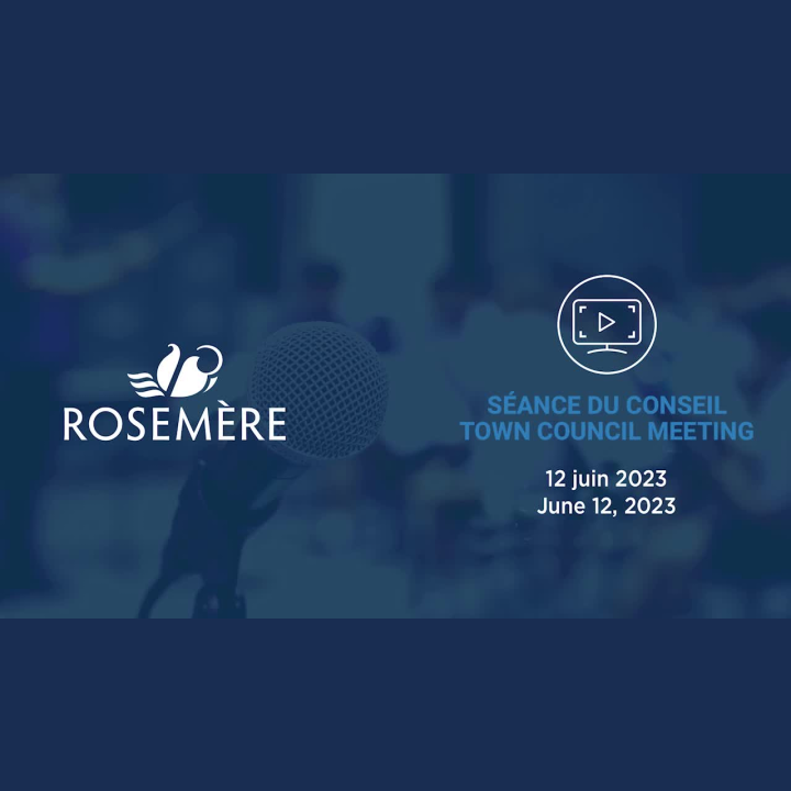 2023-06-12 - Conseil municipal de la ville de Rosemère